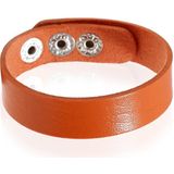 Leren armband LGT Jewels Verstelbaar Oranje