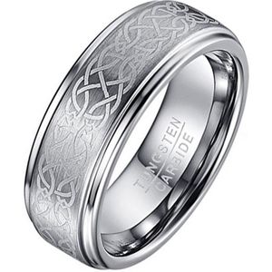 Heren ring Wolfraam Celtic Knot Brushed-18mm