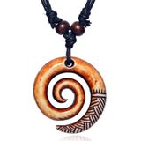 Spiral Swirl kettinghanger met Waxkoord