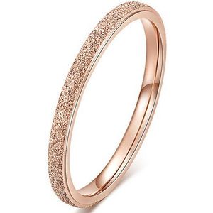 Dames ring LGT Jewels Stardust Rose Verguld Edelstaal-16mm