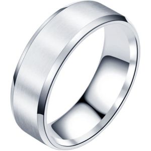 Heren ring Titanium Zilverkleurig 6mm-18mm