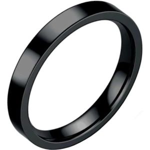 LGT Jewels smalle stalen ring Zwart 3mm-22mm