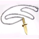 Heren hanger Edelstaal Dagger Gold