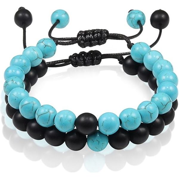HIKARO Boho Kwastjes Kralen Armbanden Voor Vrouwen Mannen Handgemaakte Armbanden Turquoise Sieraden Blauw Rood Zwart in het Zwart Dames Sieraden voor voor Armbanden voor 