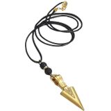 Heren ketting Waxkoord Viking Arrow Goudkleurig