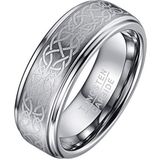 Heren ring Wolfraam Celtic Knot Brushed-20mm