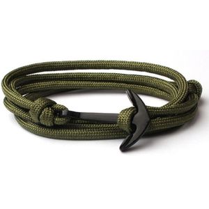 Anker armband Army polyester koord