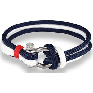 LGT Jewels Marine armband Double Navy Blue White