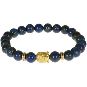 Memphis kralen armband Blue Lapis Lazuli Buddha