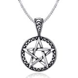 Mendes heren ketting Edelstaal Pentagram