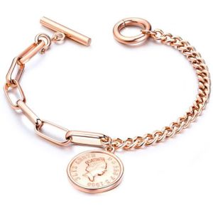 Cilla Jewels Dames Armband met Koningin Elizabeth Munt Rose