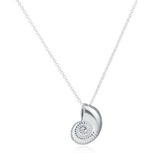 LGT Jewels Dames ketting Sea Snail Swirl Zilverkleurig