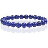 Natuursteen Armband met 8mm Kralen Memphis - Lapis Lazuli