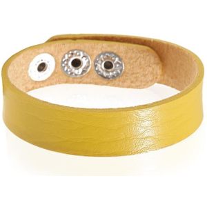 Leren armband LGT Jewels Verstelbaar Geel