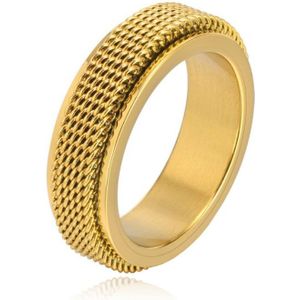 Mendes Jewelry Mesh Ring - Spinner Gold-20mm