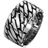 Mannen ring Staal Silver Chain-18mm