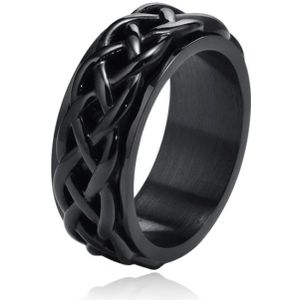 Mendes Ring voor Mannen - Celtic Band Black-20mm