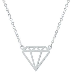 Cilla Jewels dames ketting Diamond verzilverd