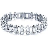 Heren armband Edelstaal Biker Chain Silver