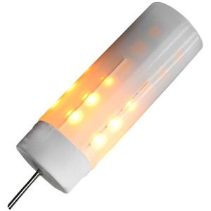 LED vuurlamp G4 | fakkel 1W=10W vlam simulatie | flame warmwit 1800K | 8-30V