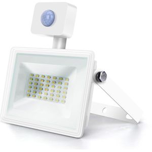 LED buitenlamp wit | 30W=300W LED schijnwerper | IR sensor | daglichtwit 6400K | waterdicht IP65