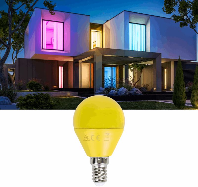 Kogellamp - Geel - E14 - LED - 4W