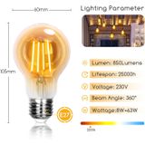 Gloeidraadlamp - Klassiek - LED - Driedimensionaal Licht