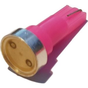 Auto LEDlamp | autoverlichting LED T5 | kleur roze | 1W 12V DC high power