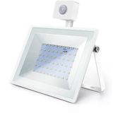 Buitenlamp Wit - LED 50W=450W Halogeen Schijnwerper - IR Bewegingssensor - Daglichtwit 6400K