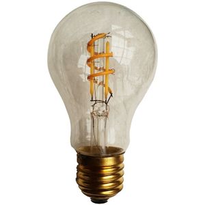 E27 LED lamp | gloeilamp A60 - helder glas | 4W=40W | flame-warmwit  1800-2700K CCT | dimbaar