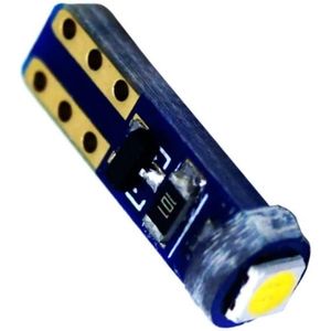 Auto LEDlamp 2 stuks | autoverlichting LED T5 | 1-SMD daglichtwit 6500K | CAN-BUS 12V DC