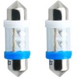 C5W autolamp 2 stuks blauw | LED festoon 31mm | SV8.5 0.49W - 12V DC