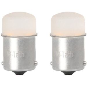 M-TECH - BA15S Autolamp Set - Geel - 2x 9-SMD LED