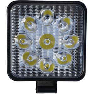 LED werklicht vierkant | verstraler 9x3 = 27W | 10-30 Volt | 6000K | IP67