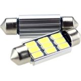 C5W autolamp 2 stuks | LED festoon 39mm | 9-SMD - 1.68W - 290 Lm - 6000K - heatsink | CAN-BUS 12 V DC