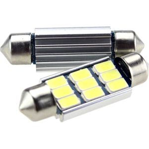C5W autolamp 2 stuks | LED festoon 39mm | 9-SMD - 1.68W - 290 Lm - 6000K - heatsink | CAN-BUS 12 V DC