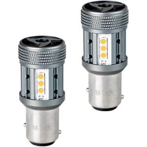 LEDPLANET - BAY15d 1157 Autolamp Set - Rood - 2 Stuks - 12V & 24V