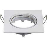 Inbouwspot - Vierkant - Wit - Boorgat Ø 74 mm