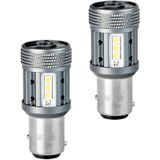 BAY15d - 1157 - Autolamp Set - 2 Stuks - 6500K - P21/5W 7528 - 12-SMD LED - CANBUS 12V & 24V DC