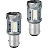BAY15d - 1157 - Autolamp Set - 2 Stuks - 6500K - P21/5W 7528 - 12-SMD LED - CANBUS 12V & 24V DC