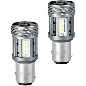 BAY15d - 1157 - Autolamp Set - 2 Stuks - 6500K - P21/5W 7528 - 12-SMD LED - CANBUS 12V & 24V DC