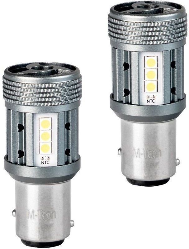 BAY15d - 1157 - Autolamp Set - 2 Stuks - 6500K - P21/5W 7528 - 12-SMD LED - CANBUS 12V & 24V DC