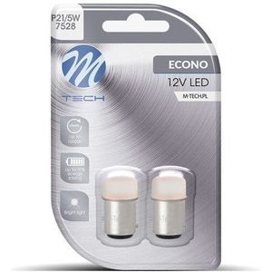 M-TECH - BAy15d - 1157 - Autolamp Set - Rood - 2x 9-SMD LED - 3 Watt - 12V DC