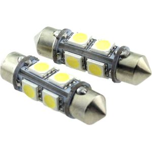 C5W autolamp 2 stuks | LED festoon 36mm | 8-SMD daglichtwit 6000K | 12 Volt - 2.2 Watt