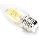 Kaarslamp - E27 - Dimbaar - Daglichtwit - C35 - 4W - 400Lm