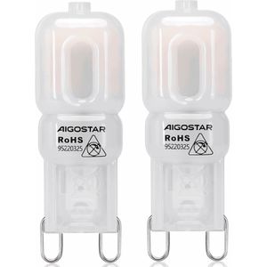 Aigostar - G9 LED Steeklampjes - Warmwit Licht - 2W - 170 Lumen