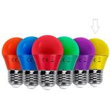 G45 - Kogellamp - Geel Licht - 5 Stuks - E27 - LED 4W