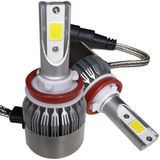 H11 koplamp set | 2x LED COB daglichtwit 6000K | 12V