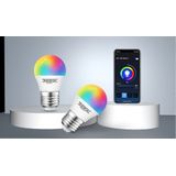 Kogellamp - E27 - WiFi RGB+CCT - LED 7W - Warmwit, Daglichtwit