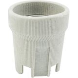 E27 fitting 12V - 250V 2 stuks | grote keramische lamphouder | wit/beige